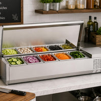 New Air - 48" Refrigerated Countertop Salad Display - NCSD-48-SL