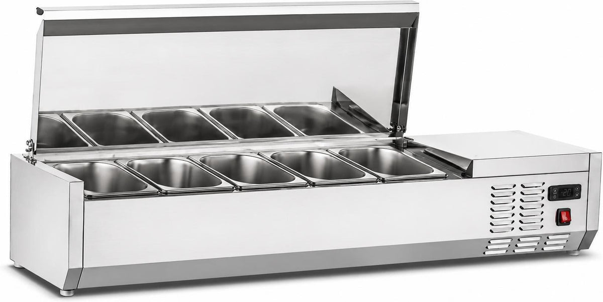 New Air - 48" Refrigerated Countertop Salad Display - NCSD-48-SL