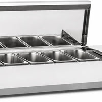 New Air - 48" Refrigerated Countertop Salad Display - NCSD-48-SL