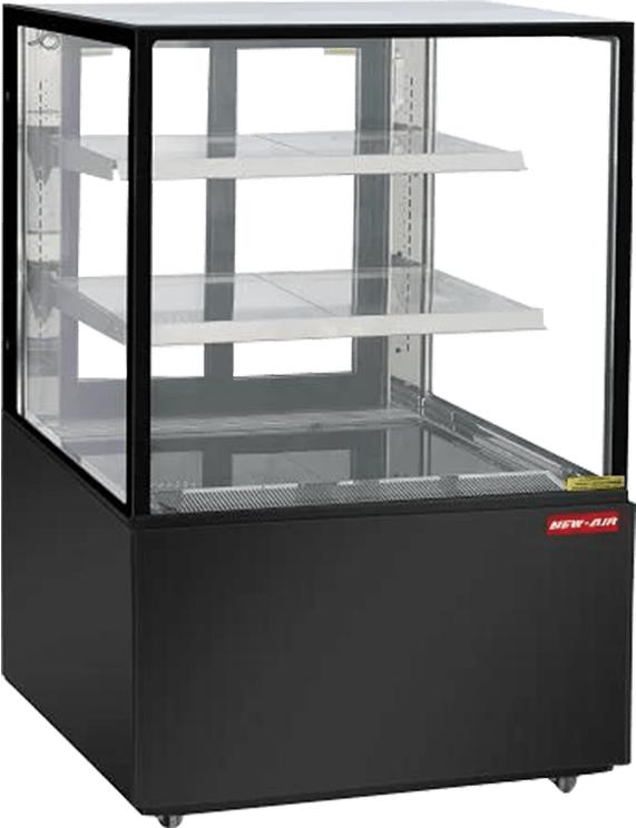 New Air - 48" Square Glass Refrigerated Display Case - NDC-48-SG