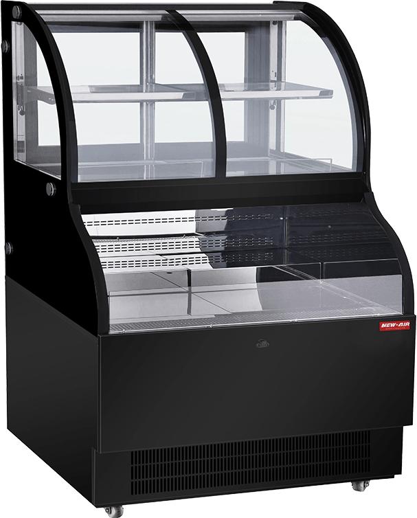 New Air - 48" Stainless Steel Refrigerated Combination Display Case - NCC-48-SS