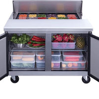 New Air - 48" Two Door Refrigerated Salad and Sandwich Prep Table - NPT-048-SA
