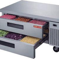 New Air - 52" Two Drawer Refrigerated Chef Base - NCB-052-SS