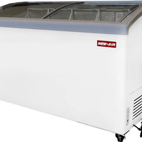 New Air - 55" Curved Glass Ice Cream Freezer with 5 Baskets - NIF-55-CG