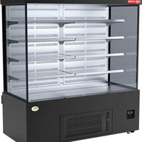 New Air - 59" Refrigerated Vertical Open Merchandiser, Shallow Depth - NOM-59-S