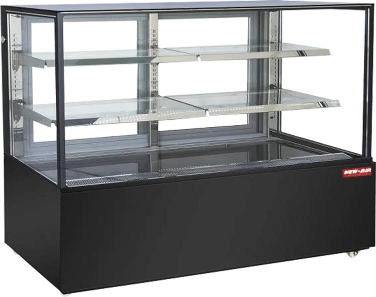 New Air - 59" Square Glass Refrigerated Display Case - NDC-59-SG