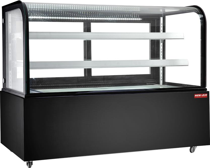 New Air - 60" Curved Glass Refrigerated Display Case - NDC-60-CG