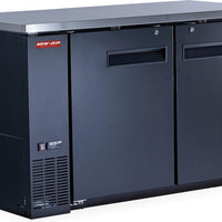 New Air - 60" Double Solid Door Back Bar Cooler - NBB-60-SB