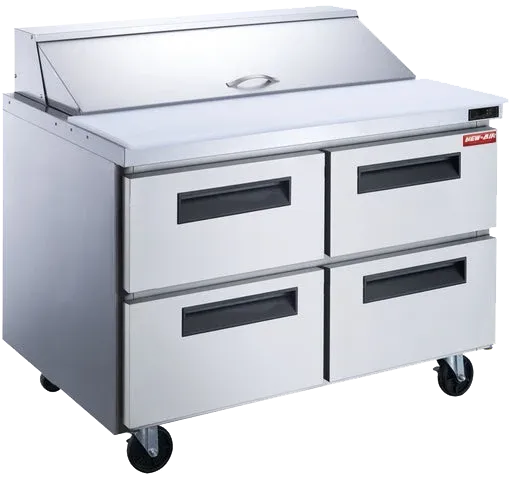 New Air - 60" Four Drawer Refrigerated Salad and Sandwich Prep Table - NPT-60SA-4D