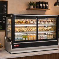 New Air - 60" Square Glass Refrigerated Countertop Display Case - NCDC-60-SV