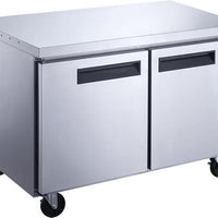 New Air - 60" Stainless Steel Two Door Undercounter Refrigerator - NUR-060-SS
