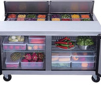 New Air - 60" Two Door Refrigerated Salad and Sandwich Prep Table - NPT-060-SA