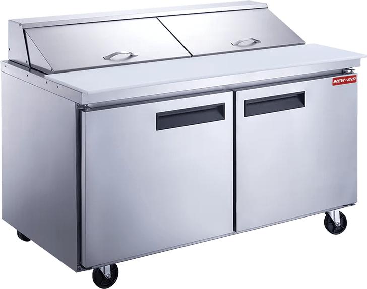 New Air - 60" Two Door Refrigerated Salad and Sandwich Prep Table - NPT-060-SA