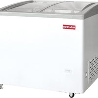 New Air - 61" Curved Glass Ice Cream Freezer with 6 Baskets - NIF-61-CG
