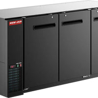 New Air - 69" Double Solid Door Back Bar Cooler - NBB-69-SB