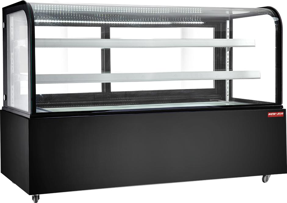 New Air - 72" Curved Glass Refrigerated Display Case - NDC-72-CG