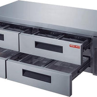 New Air - 72" Four Drawer Refrigerated Chef Base - NCB-072-SS