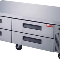 New Air - 72" Four Drawer Refrigerated Chef Base - NCB-072-SS