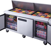 New Air - 72" Mega Top Refrigerated Salad and Sandwich Prep Table - NPT-072-MSA