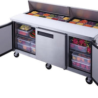 New Air - 72" Three Door Refrigerated Salad and Sandwich Prep Table - NPT-072-SA