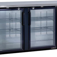 New Air - 90" Glass Door Back Bar Cooler - NBB-90-SG