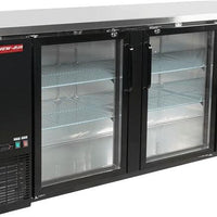 New Air - 90" Glass Door Back Bar Cooler - NBB-90-SG