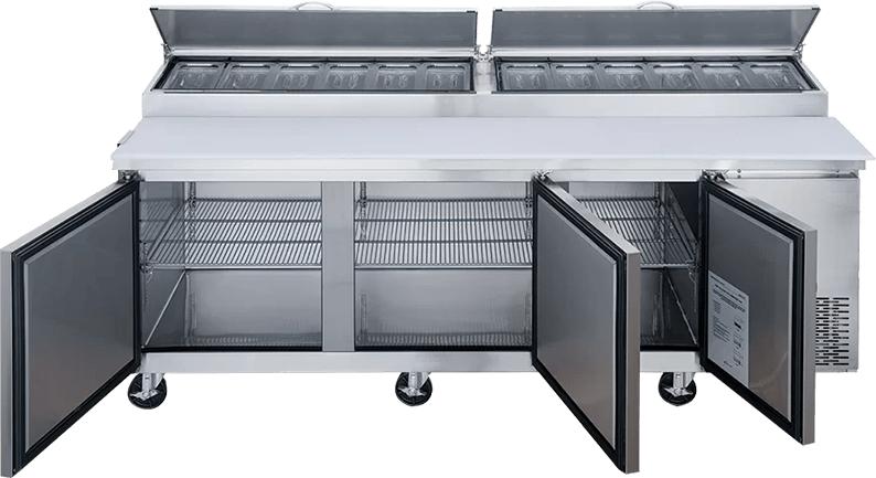 New Air - 90" Refrigerated Pizza Prep Table - NPT-092-PI