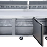 New Air - 90" Refrigerated Pizza Prep Table - NPT-092-PI