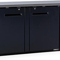 New Air - 90" Solid Door Back Bar Cooler - NBB-90-SB