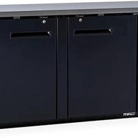 New Air - 90" Solid Door Back Bar Cooler - NBB-90-SB