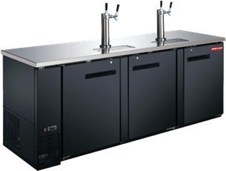 New Air - 90" Solid Door Beer Dispenser - NBD-90-SB