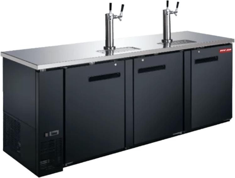 New Air - 90" Solid Door Beer Dispenser - NBD-90-SB