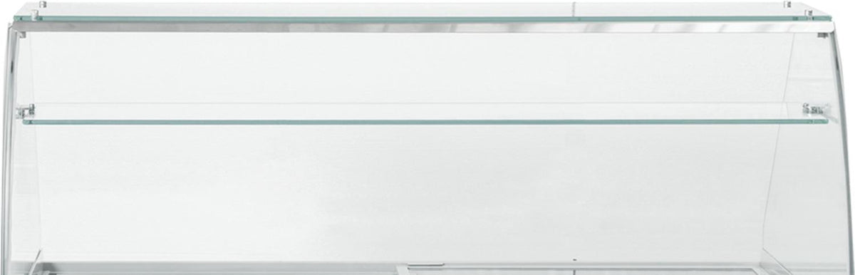 New Air - Glass Canopy for 50" Flat Glass Ice Cream Freezer - NIF-50-CP