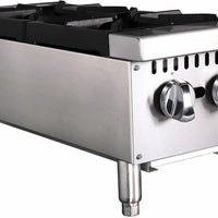 Noriota - 12" 2 Burners Commercial Gas Hot Plate - NHP12 - ETA MID AUGUST