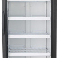 Noriota - 23 Cu Ft Black 1 Glass Door Merchandiser Refrigerator - NMR23B