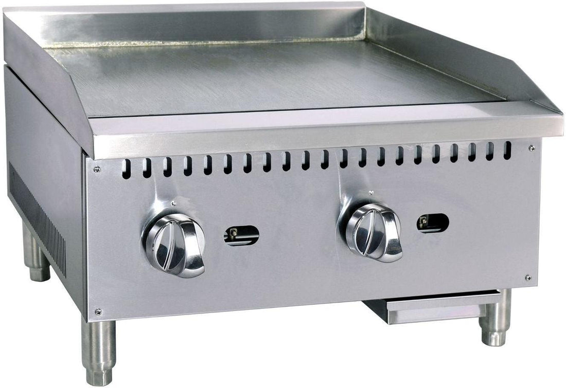 Noriota - 24" Commercial Gas Griddle with Manual Controls - NMG24 - ETA MID AUGUST