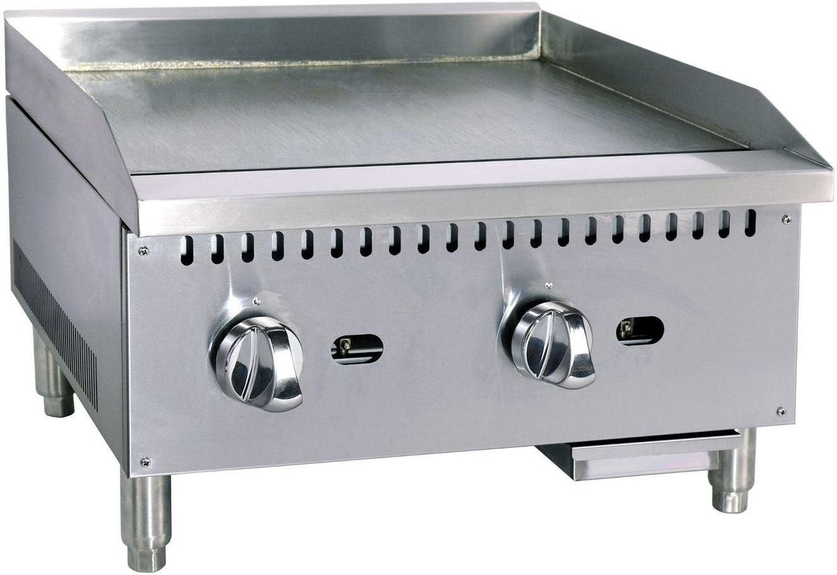 Noriota - 24" Commercial Gas Griddle with Manual Controls - NMG24 - ETA MID AUGUST