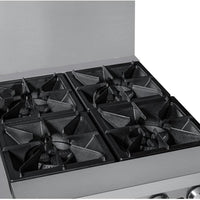 Noriota - 24" Commercial Gas Range with 4 Burners and Oven - NR24 - ETA MID AUGUST
