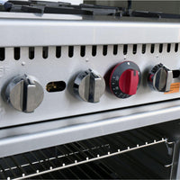 Noriota - 24" Commercial Gas Range with 4 Burners and Oven - NR24 - ETA MID AUGUST