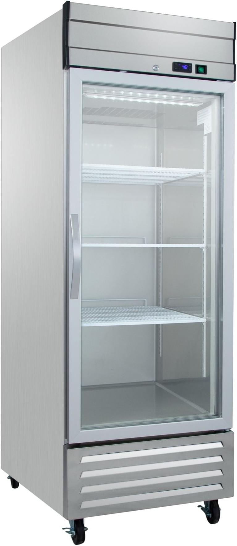 Noriota - 27.2" 1 Glass Door Commercial Reach-In Refrigerator - NR23G
