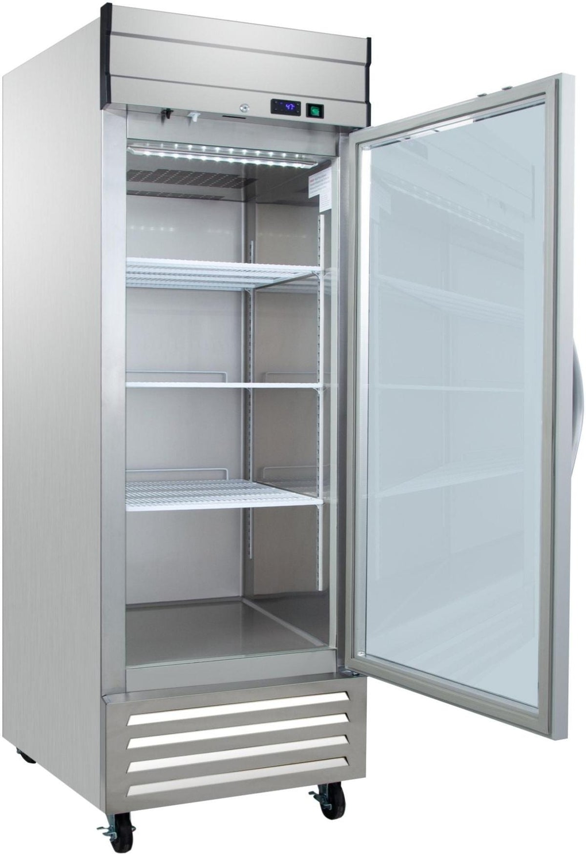 Noriota - 27.2" 1 Glass Door Commercial Reach-In Refrigerator - NR23G