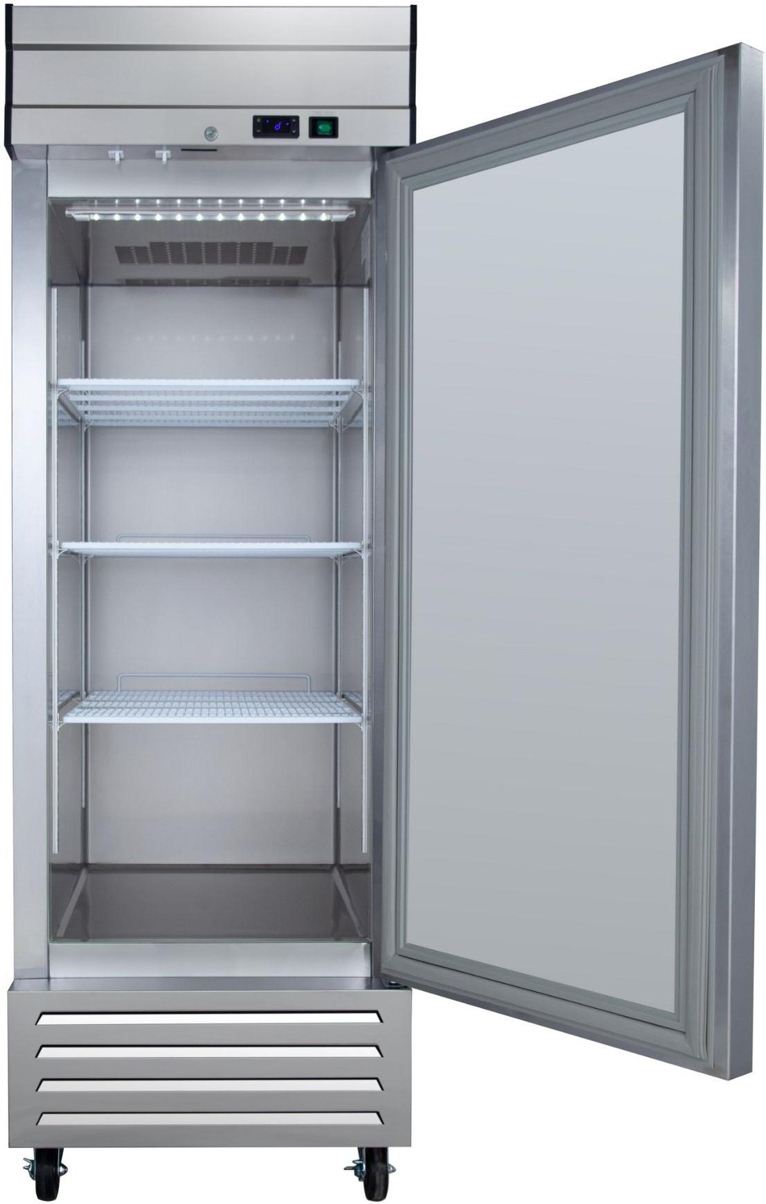 Noriota - 27.2" 1 Glass Door Commercial Reach-In Refrigerator - NR23G