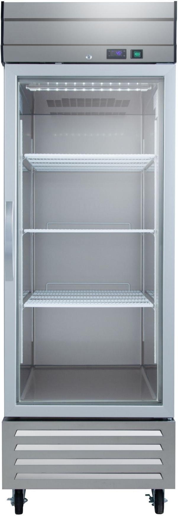Noriota - 27.2" 1 Glass Door Commercial Reach-In Refrigerator - NR23G