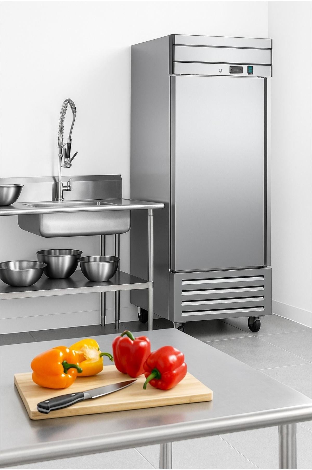 Noriota - 27.2" 1 Solid Door Commercial Reach-In Freezer - NF23