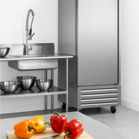 Noriota - 27.2" 1 Solid Door Commercial Reach-In Freezer - NF23