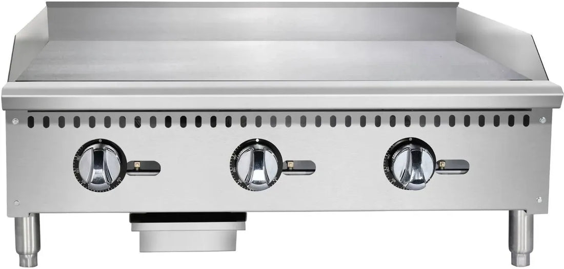 Noriota - 36" Commercial Gas Griddle with Thermostatic Controls - NTG36 - ETA MID AUGUST
