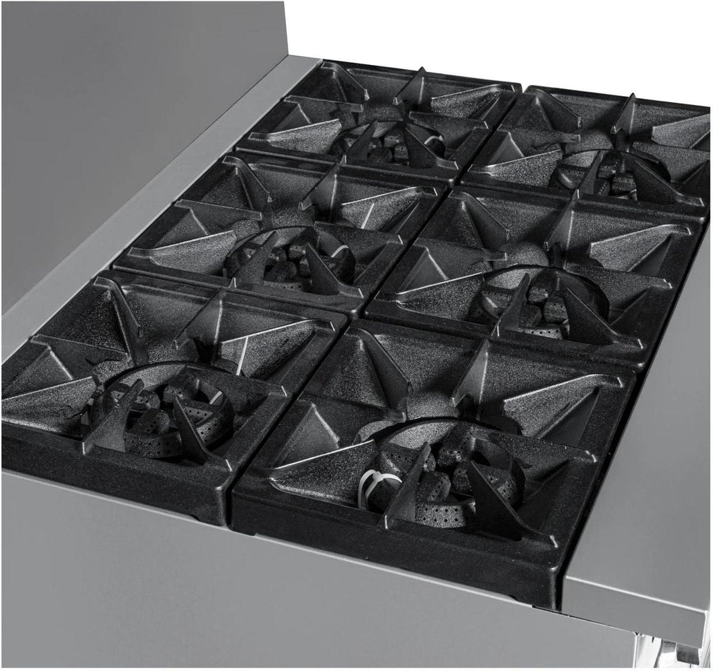 Noriota - 36" Commercial Gas Range with 6 Burners and Oven - NR36 - ETA MID AUGUST