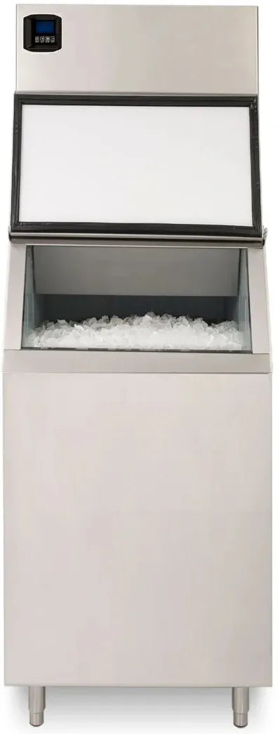 Noriota - 360 lbs Full Cube Ice Machine with 22" Wide Ice Storage Bin - NI360FB310