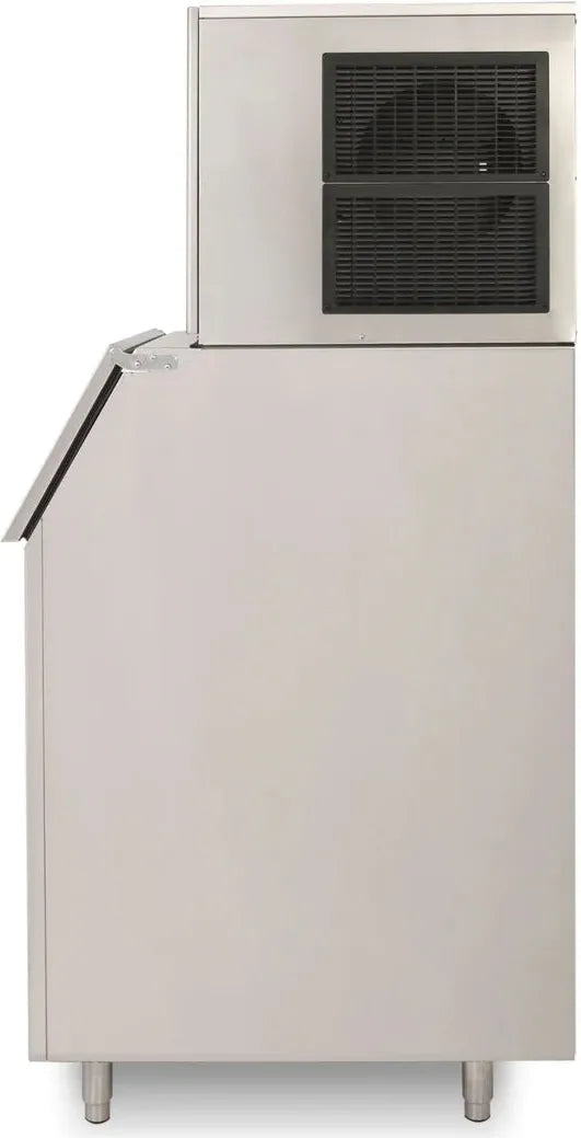 Noriota - 360 lbs Full Cube Ice Machine with 22" Wide Ice Storage Bin - NI360FB310