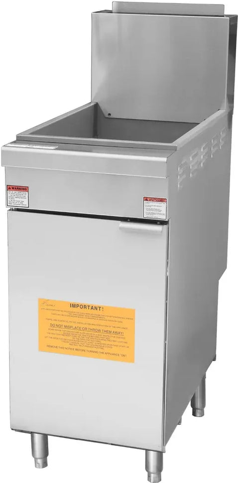 Noriota - 40 lbs Commercial Natural Gas Open Pot Fryer - NFFOP40N - ETA MID AUGUST